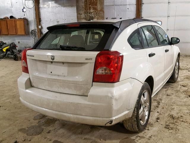 1B3HB48B37D559413 - 2007 DODGE CALIBER SX WHITE photo 4