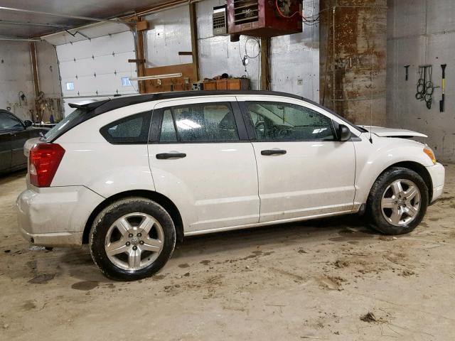 1B3HB48B37D559413 - 2007 DODGE CALIBER SX WHITE photo 9