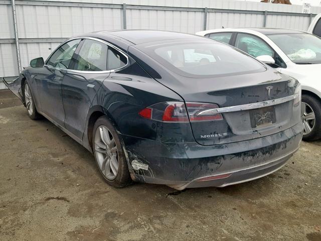 5YJSA1DN5DFP04350 - 2013 TESLA MODEL S Կանաչ լուսանկար 3