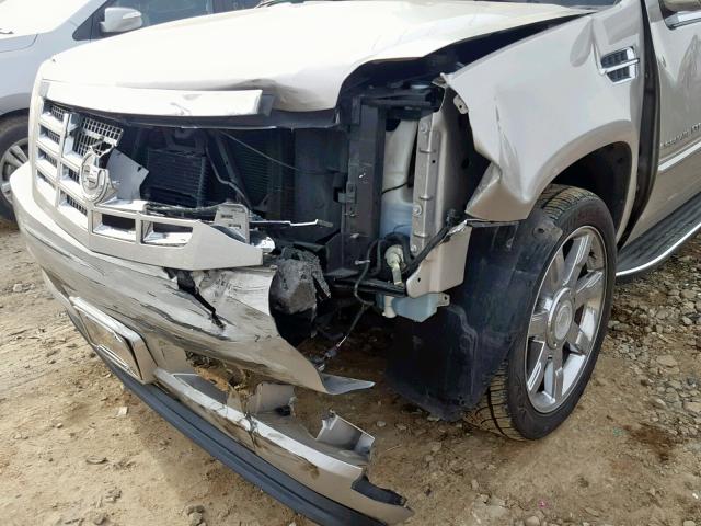 3GYFK62898G271635 - 2008 CADILLAC ESCALADE E TAN photo 9