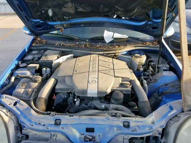 WDBKK65F92F267073 - 2002 MERCEDES-BENZ SLK 320 BLUE photo 7