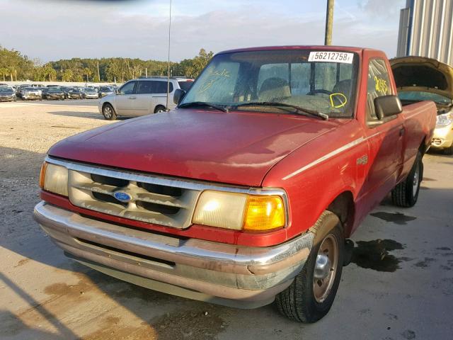 1FTCR10A8STA64841 - 1995 FORD RANGER RED photo 2