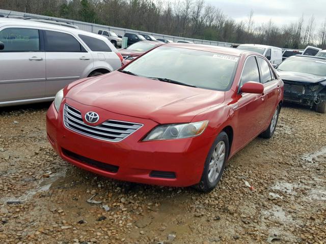 4T1BB46K88U049076 - 2008 TOYOTA CAMRY HYBR RED photo 2