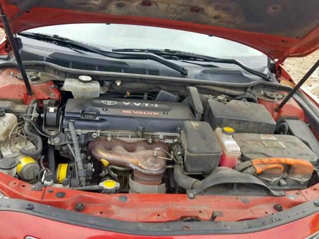 4T1BB46K88U049076 - 2008 TOYOTA CAMRY HYBR RED photo 7