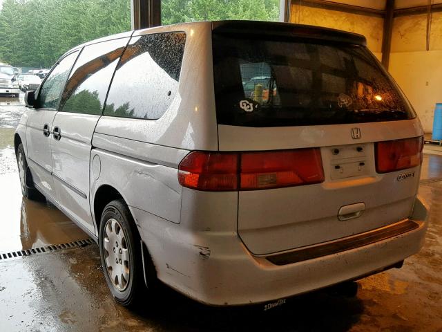 2HKRL18541H552643 - 2001 HONDA ODYSSEY LX SILVER photo 3