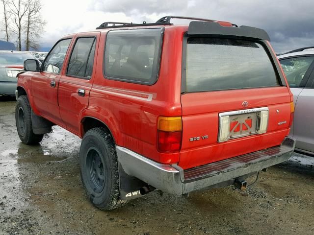 JT3VN39W2S0207027 - 1995 TOYOTA 4RUNNER VN RED photo 3