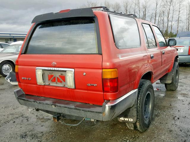 JT3VN39W2S0207027 - 1995 TOYOTA 4RUNNER VN RED photo 4