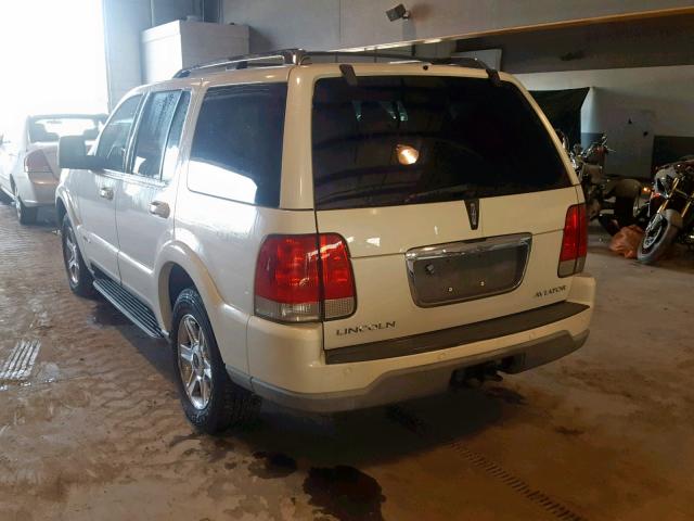 5LMEU88H24ZJ34991 - 2004 LINCOLN AVIATOR 白色 照片 3