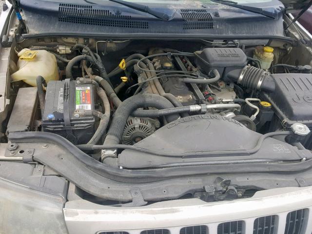 1J4GW48S54C248754 - 2004 JEEP GRAND CHER GRAY photo 7