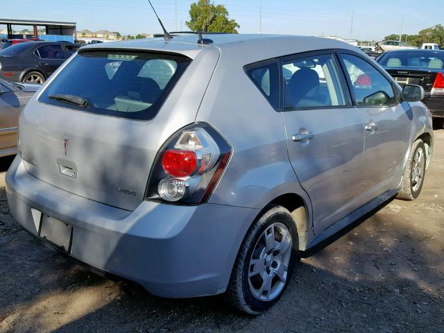 5Y2SP67069Z450709 - 2009 PONTIAC VIBE SILVER photo 4