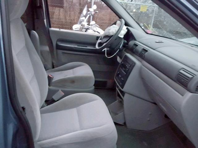 2FMZA51634BB05443 - 2004 FORD FREESTAR S BLUE photo 5