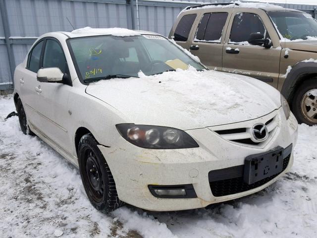 JM1BK323181873189 - 2008 MAZDA 3 S WHITE photo 1