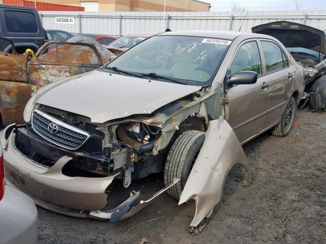 2T1BR32E36C598589 - 2006 TOYOTA COROLLA CE BEIGE photo 2