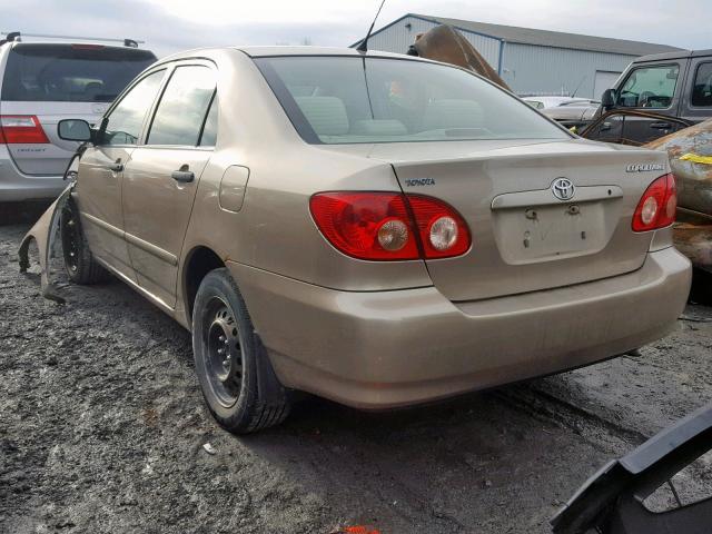 2T1BR32E36C598589 - 2006 TOYOTA COROLLA CE BEIGE photo 3