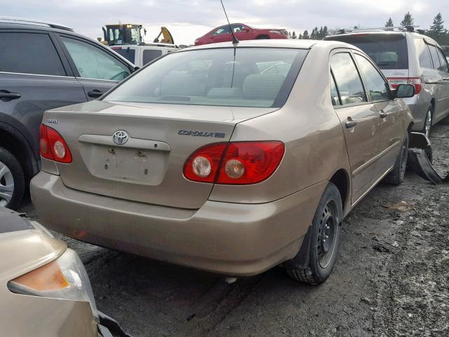 2T1BR32E36C598589 - 2006 TOYOTA COROLLA CE BEIGE photo 4