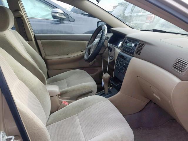 2T1BR32E36C598589 - 2006 TOYOTA COROLLA CE BEIGE photo 5