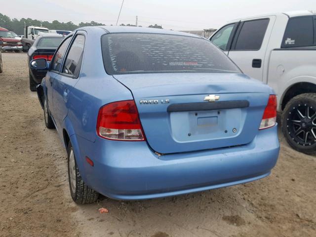 KL1TJ52694B184445 - 2004 CHEVROLET AVEO LS BLUE photo 10