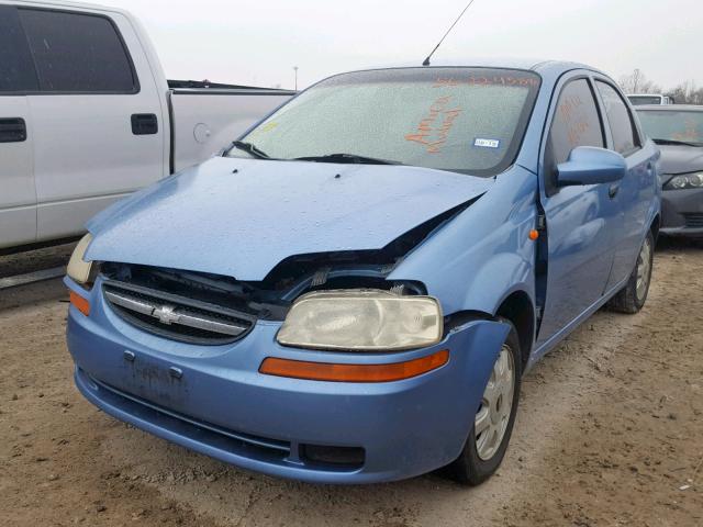 KL1TJ52694B184445 - 2004 CHEVROLET AVEO LS BLUE photo 2