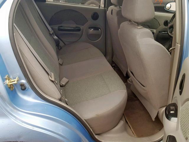 KL1TJ52694B184445 - 2004 CHEVROLET AVEO LS BLUE photo 6