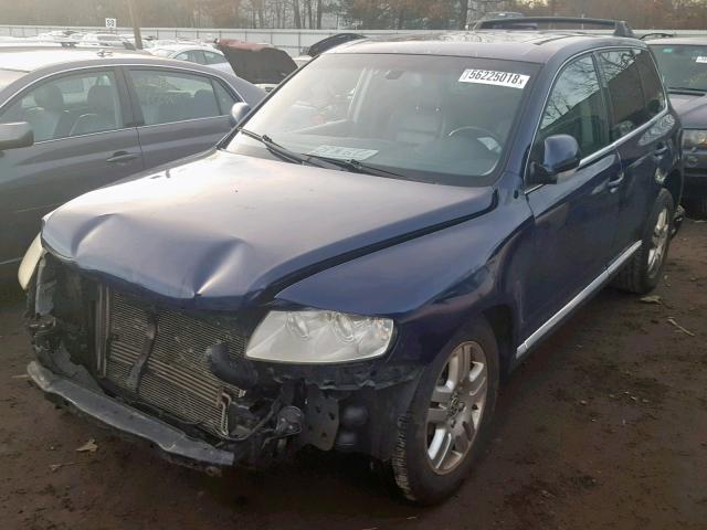 WVGCM77L04D040907 - 2004 VOLKSWAGEN TOUAREG 4. BLUE photo 2