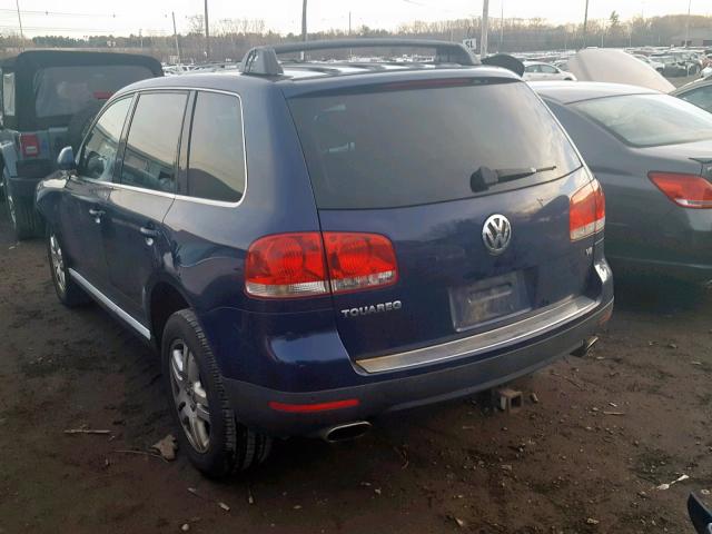 WVGCM77L04D040907 - 2004 VOLKSWAGEN TOUAREG 4. BLUE photo 3