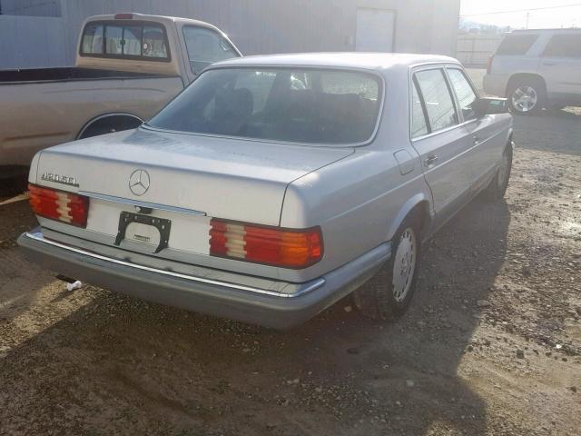 WDBCA35E2MA607824 - 1991 MERCEDES-BENZ 420 SEL BEIGE photo 4