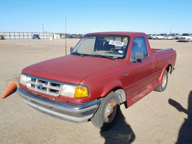 1FTCR10A2RPB77977 - 1994 FORD RANGER RED photo 2