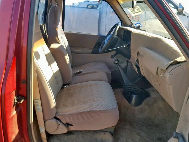 1FTCR10A2RPB77977 - 1994 FORD RANGER RED photo 5