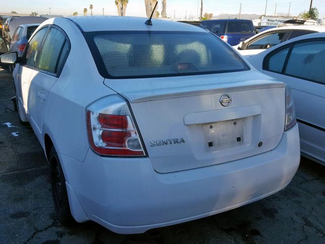 3N1AB61E48L617043 - 2008 NISSAN SENTRA 2.0 WHITE photo 3