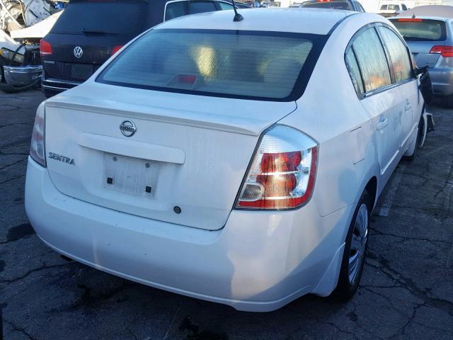 3N1AB61E48L617043 - 2008 NISSAN SENTRA 2.0 WHITE photo 4