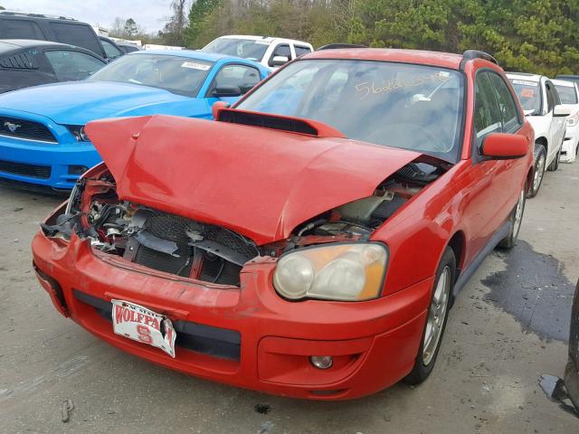 JF1GG29644H810998 - 2004 SUBARU IMPREZA WR RED photo 2