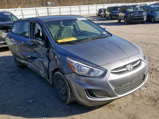 KMHCT5AE7HU321576 - 2017 HYUNDAI ACCENT SE GRAY photo 1