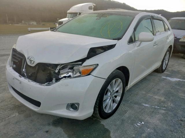 4T3BA3BB5AU017671 - 2010 TOYOTA VENZA BASE WHITE photo 2