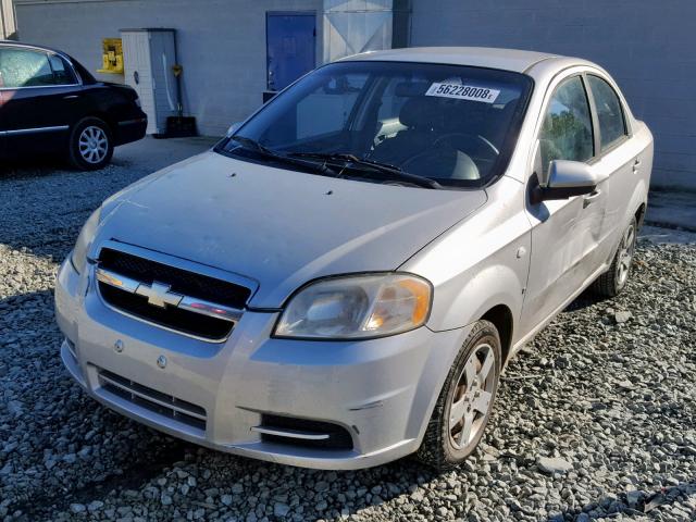 KL1TD56637B158588 - 2007 CHEVROLET AVEO BASE ვერცხლისფერი ფოტო 2