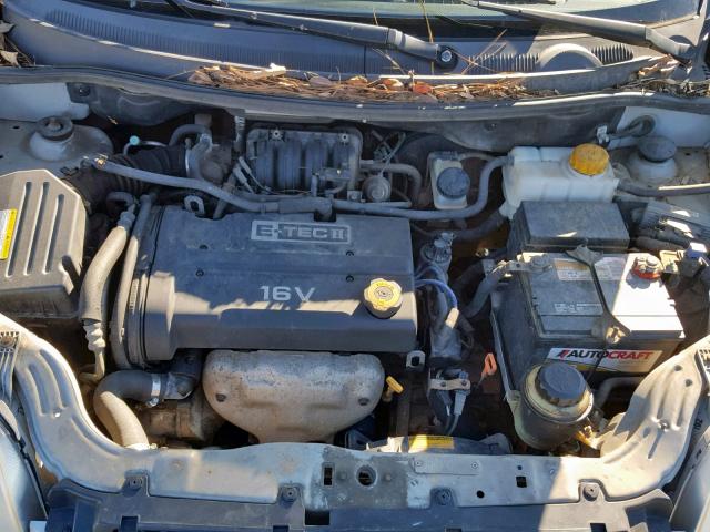 KL1TD56637B158588 - 2007 CHEVROLET AVEO BASE ვერცხლისფერი ფოტო 7