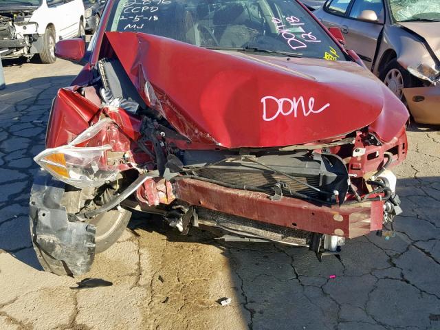 1G1ZC5E17BF292896 - 2011 CHEVROLET MALIBU 1LT წითელი ფოტო 9