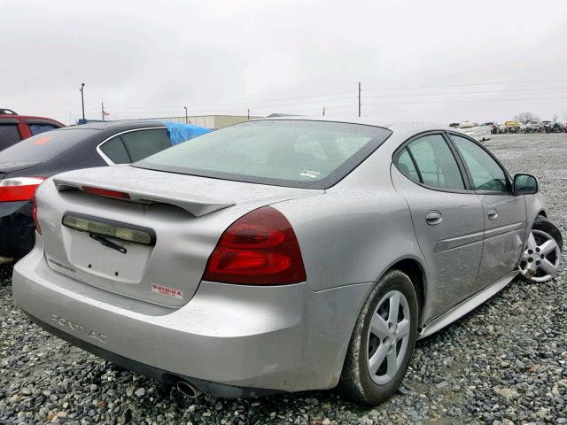 2G2WP552761294298 - 2006 PONTIAC GRAND PRIX SILVER photo 4