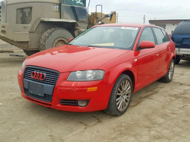 WAUNF78P27A090140 - 2007 AUDI A3 2.0 PRE RED photo 2