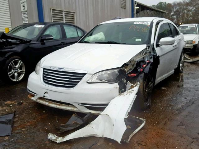 1C3CCBAG9CN155220 - 2012 CHRYSLER 200 LX WHITE photo 2