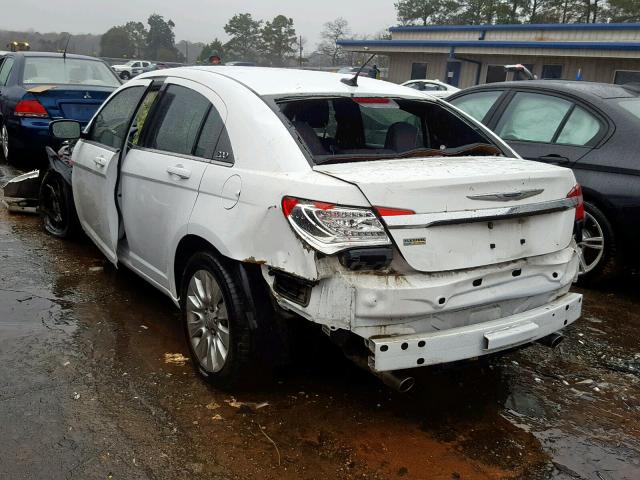 1C3CCBAG9CN155220 - 2012 CHRYSLER 200 LX WHITE photo 3