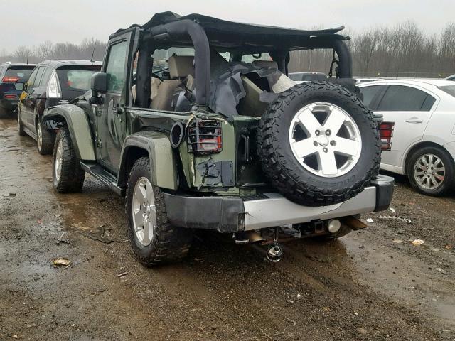 1J8FA541X9L751389 - 2009 JEEP WRANGLER S GREEN photo 3