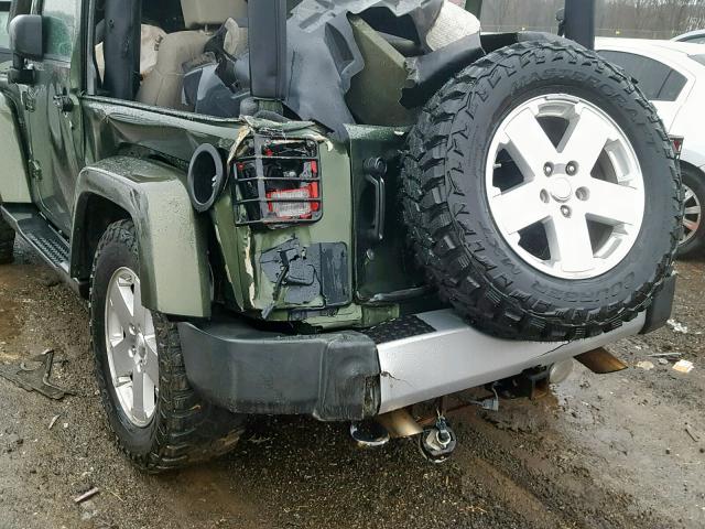 1J8FA541X9L751389 - 2009 JEEP WRANGLER S GREEN photo 9