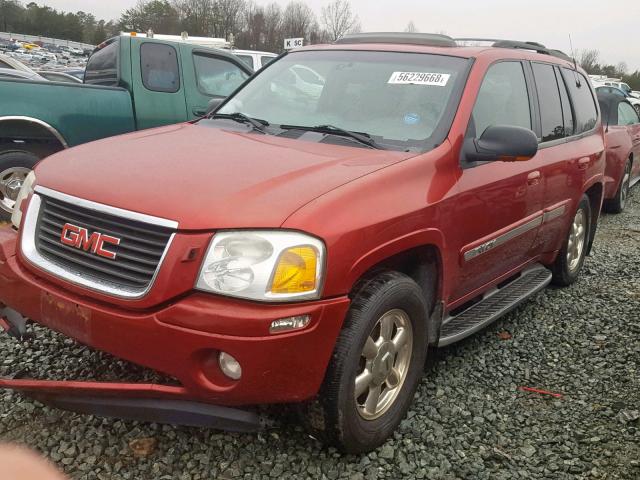 1GKDS13S422298417 - 2002 GMC ENVOY BURGUNDY photo 2