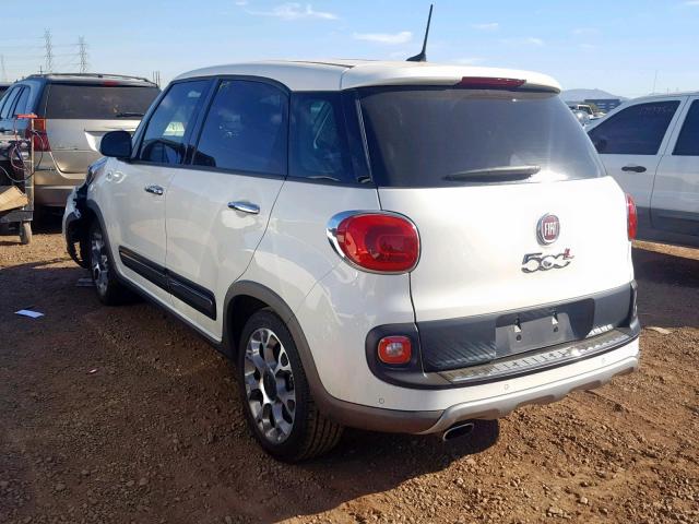 ZFBCFADH8HZ038734 - 2017 FIAT 500L TREKK WHITE photo 3