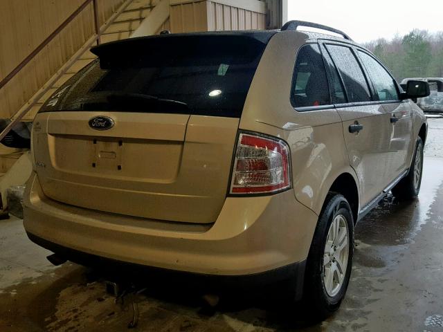 2FMDK36C97BB35626 - 2007 FORD EDGE SE GOLD photo 4