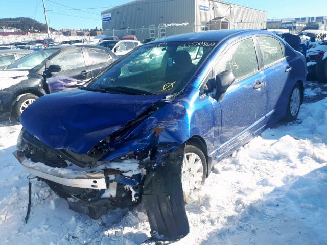 2HGFA16327H010549 - 2007 HONDA CIVIC DX BLUE photo 2