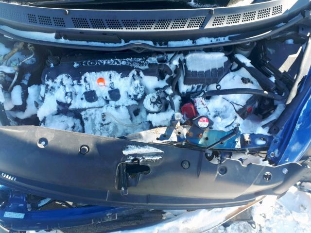 2HGFA16327H010549 - 2007 HONDA CIVIC DX BLUE photo 7