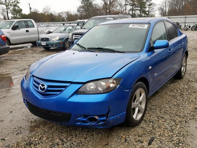 JM1BK123951319432 - 2005 MAZDA 3 S BLUE photo 2