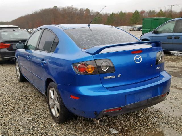 JM1BK123951319432 - 2005 MAZDA 3 S BLUE photo 3