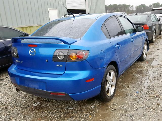 JM1BK123951319432 - 2005 MAZDA 3 S BLUE photo 4